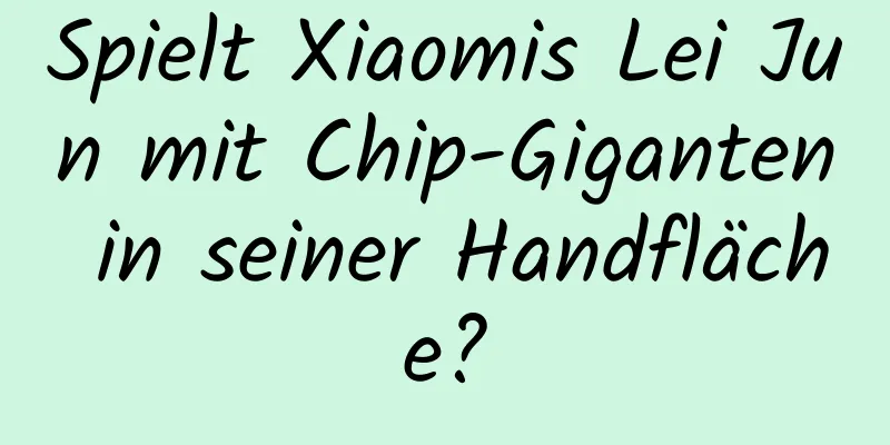 ​Spielt Xiaomis Lei Jun mit Chip-Giganten in seiner Handfläche?