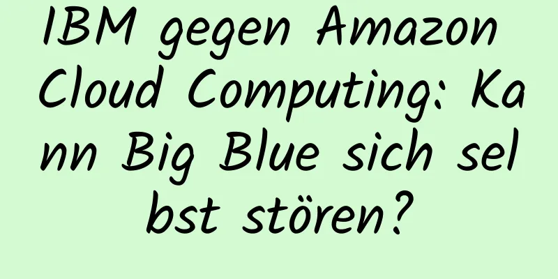 IBM gegen Amazon Cloud Computing: Kann Big Blue sich selbst stören?
