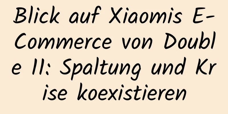 Blick auf Xiaomis E-Commerce von Double 11: Spaltung und Krise koexistieren