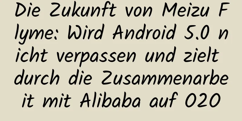 Die Zukunft von Meizu Flyme: Wird Android 5.0 nicht verpassen und zielt durch die Zusammenarbeit mit Alibaba auf O2O