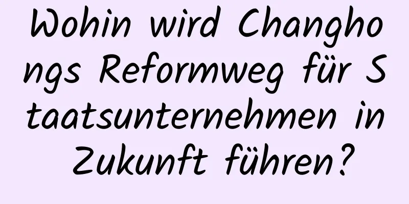 Wohin wird Changhongs Reformweg für Staatsunternehmen in Zukunft führen?