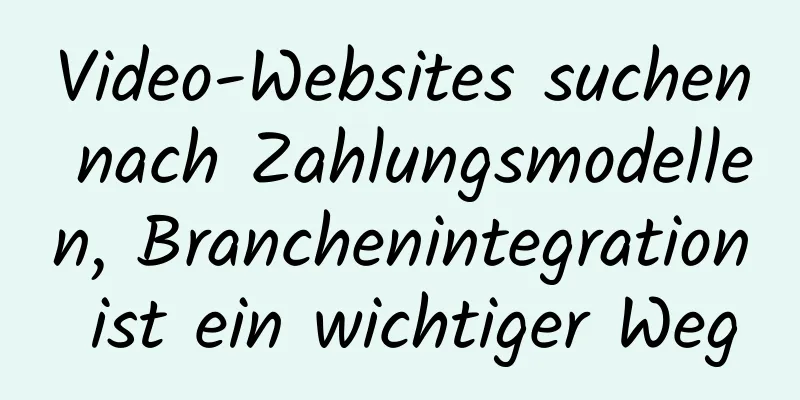 Video-Websites suchen nach Zahlungsmodellen, Branchenintegration ist ein wichtiger Weg