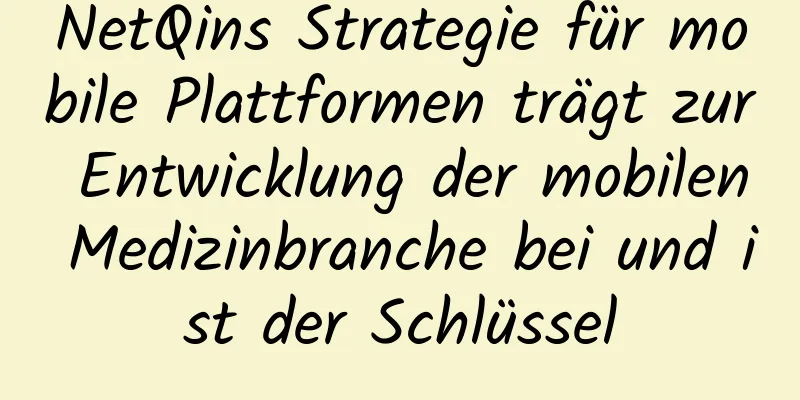 NetQins Strategie für mobile Plattformen trägt zur Entwicklung der mobilen Medizinbranche bei und ist der Schlüssel