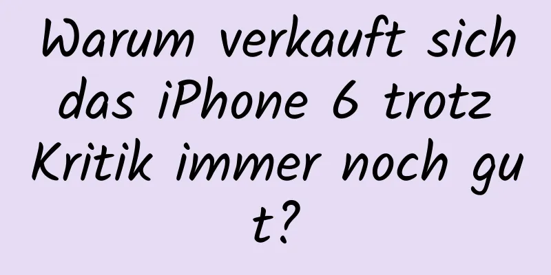 Warum verkauft sich das iPhone 6 trotz Kritik immer noch gut?