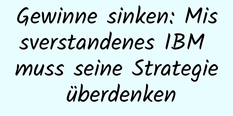 Gewinne sinken: Missverstandenes IBM muss seine Strategie überdenken