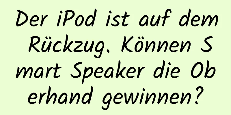 Der iPod ist auf dem Rückzug. Können Smart Speaker die Oberhand gewinnen?