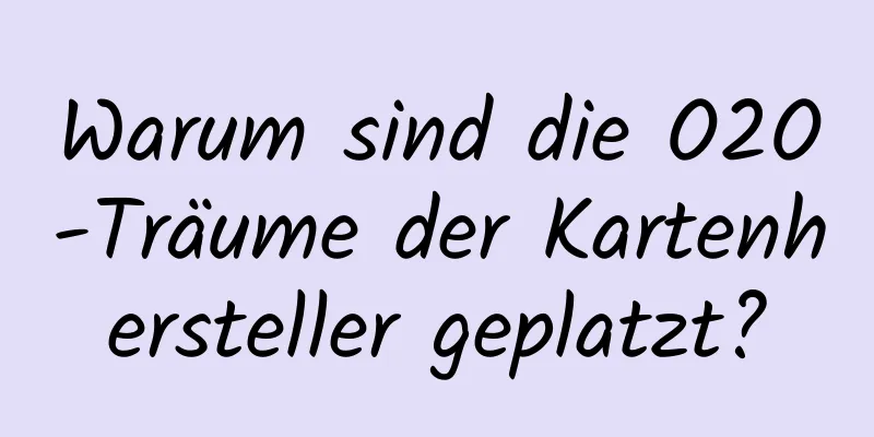 Warum sind die O2O-Träume der Kartenhersteller geplatzt?