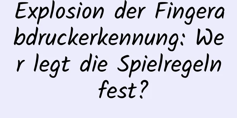 Explosion der Fingerabdruckerkennung: Wer legt die Spielregeln fest?