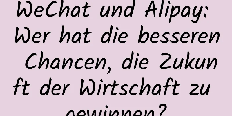 WeChat und Alipay: Wer hat die besseren Chancen, die Zukunft der Wirtschaft zu gewinnen?