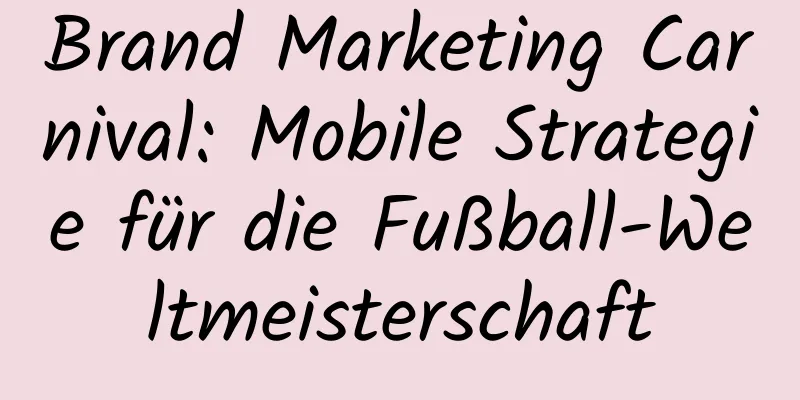 Brand Marketing Carnival: Mobile Strategie für die Fußball-Weltmeisterschaft