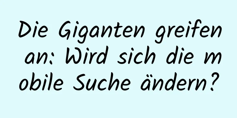 Die Giganten greifen an: Wird sich die mobile Suche ändern?