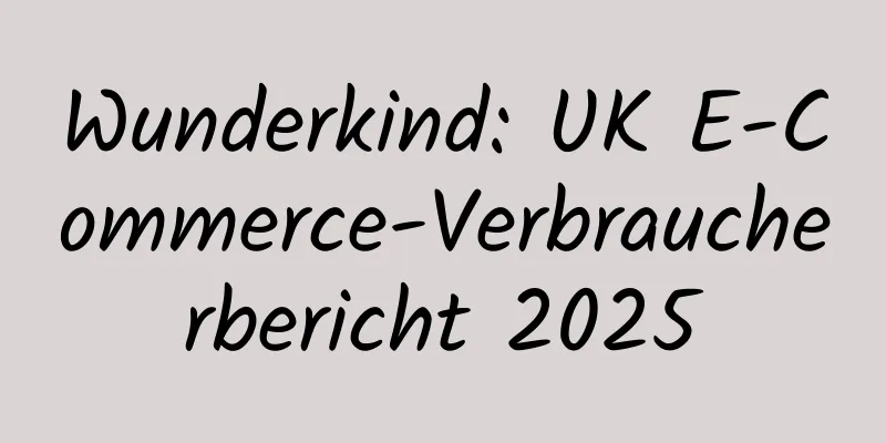 Wunderkind: UK E-Commerce-Verbraucherbericht 2025