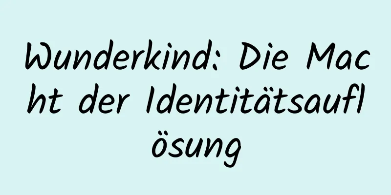 Wunderkind: Die Macht der Identitätsauflösung