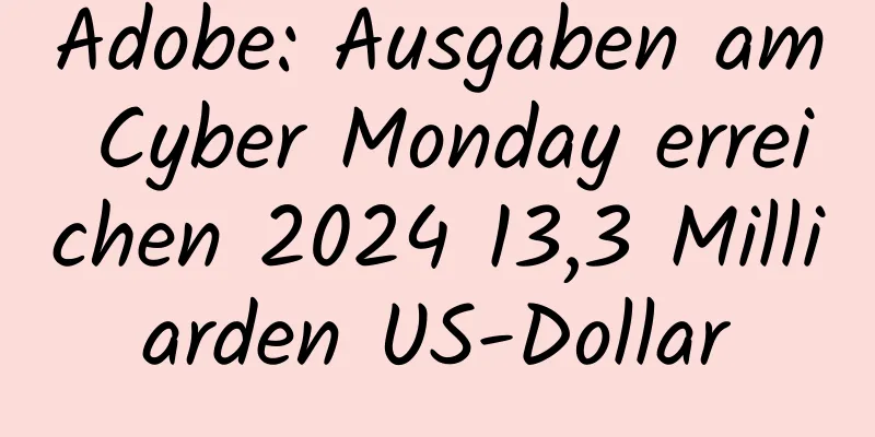 Adobe: Ausgaben am Cyber ​​Monday erreichen 2024 13,3 Milliarden US-Dollar