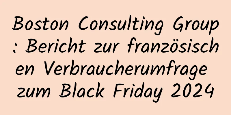 Boston Consulting Group: Bericht zur französischen Verbraucherumfrage zum Black Friday 2024