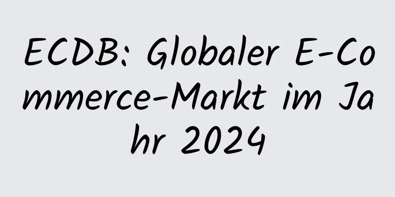 ECDB: Globaler E-Commerce-Markt im Jahr 2024