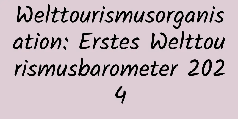 Welttourismusorganisation: Erstes Welttourismusbarometer 2024