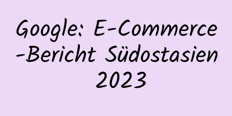 Google: E-Commerce-Bericht Südostasien 2023