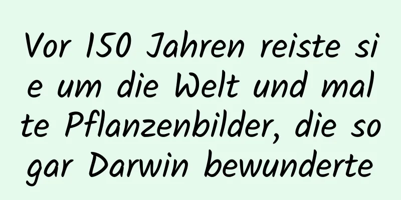 Vor 150 Jahren reiste sie um die Welt und malte Pflanzenbilder, die sogar Darwin bewunderte