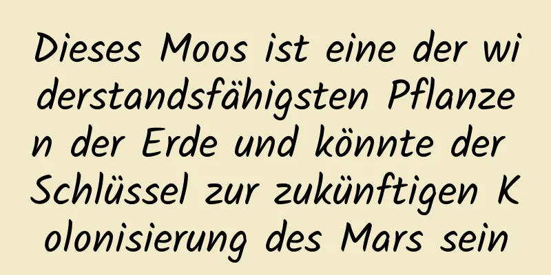 Dieses Moos ist eine der widerstandsfähigsten Pflanzen der Erde und könnte der Schlüssel zur zukünftigen Kolonisierung des Mars sein