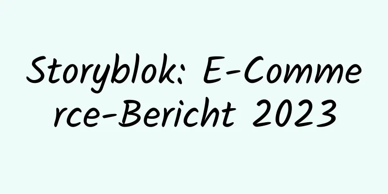 Storyblok: E-Commerce-Bericht 2023