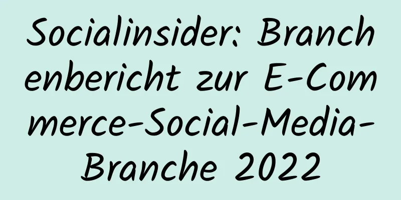 Socialinsider: Branchenbericht zur E-Commerce-Social-Media-Branche 2022