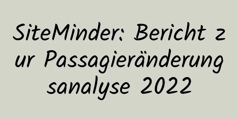 SiteMinder: Bericht zur Passagieränderungsanalyse 2022