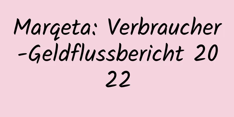Marqeta: Verbraucher-Geldflussbericht 2022