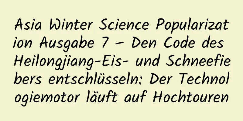Asia Winter Science Popularization Ausgabe 7 – Den Code des Heilongjiang-Eis- und Schneefiebers entschlüsseln: Der Technologiemotor läuft auf Hochtouren