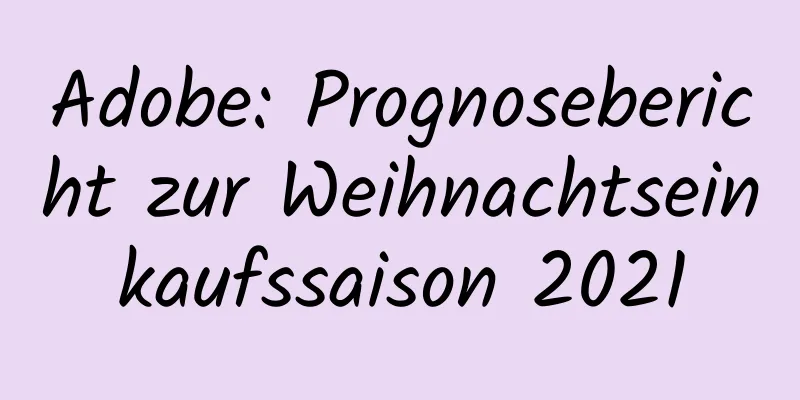 Adobe: Prognosebericht zur Weihnachtseinkaufssaison 2021