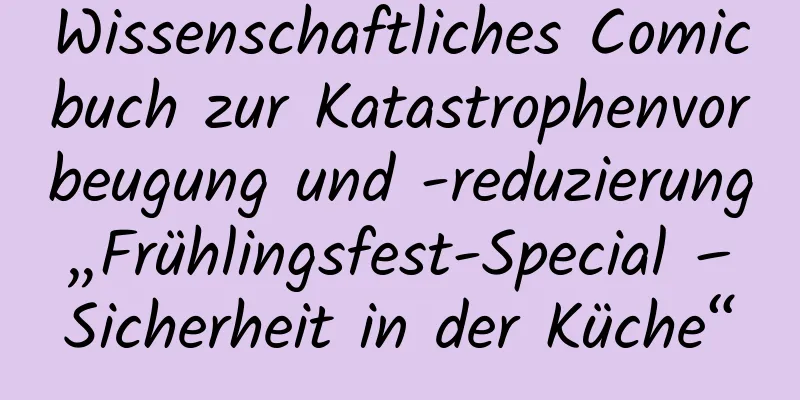 Wissenschaftliches Comicbuch zur Katastrophenvorbeugung und -reduzierung „Frühlingsfest-Special – Sicherheit in der Küche“