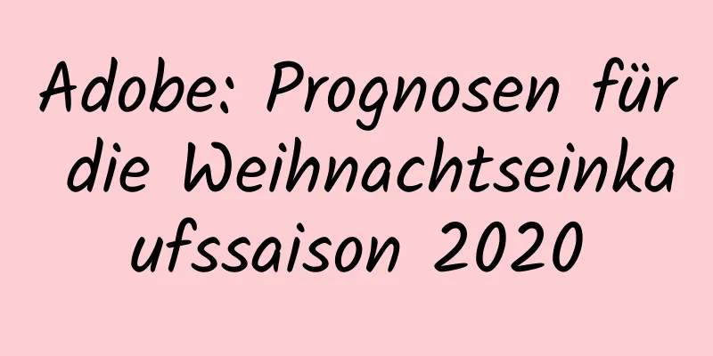 Adobe: Prognosen für die Weihnachtseinkaufssaison 2020