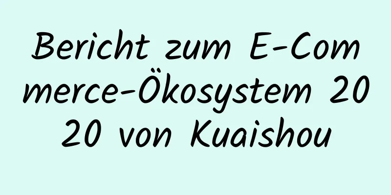 Bericht zum E-Commerce-Ökosystem 2020 von Kuaishou