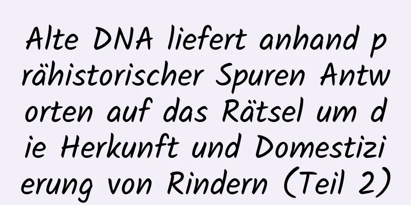 Alte DNA liefert anhand prähistorischer Spuren Antworten auf das Rätsel um die Herkunft und Domestizierung von Rindern (Teil 2)