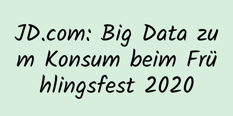 JD.com: Big Data zum Konsum beim Frühlingsfest 2020