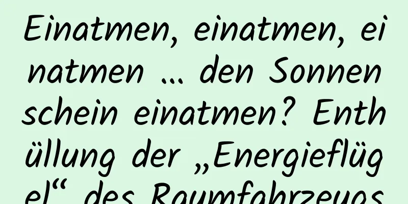 Einatmen, einatmen, einatmen … den Sonnenschein einatmen? Enthüllung der „Energieflügel“ des Raumfahrzeugs