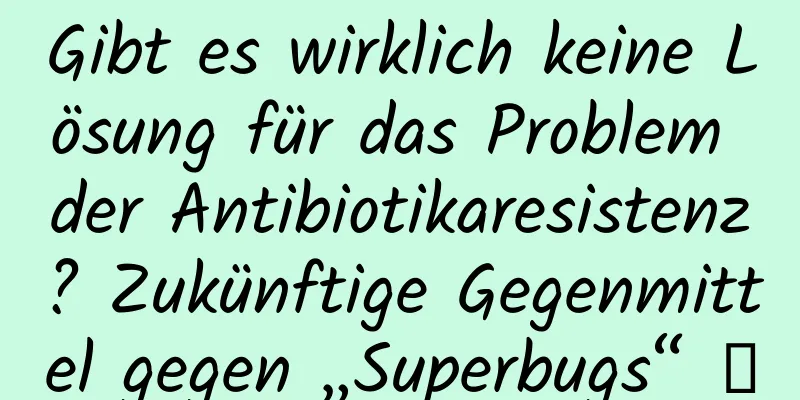 Gibt es wirklich keine Lösung für das Problem der Antibiotikaresistenz? Zukünftige Gegenmittel gegen „Superbugs“ →