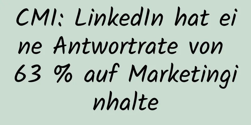 CMI: LinkedIn hat eine Antwortrate von 63 % auf Marketinginhalte
