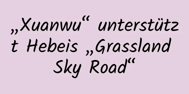 „Xuanwu“ unterstützt Hebeis „Grassland Sky Road“