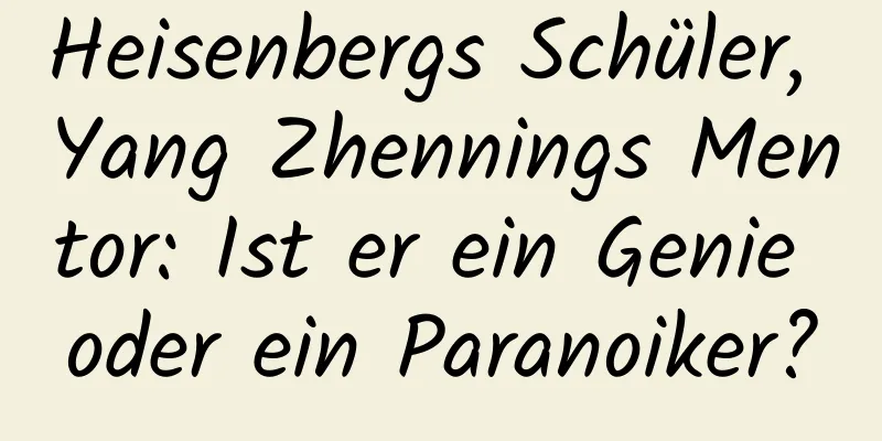 Heisenbergs Schüler, Yang Zhennings Mentor: Ist er ein Genie oder ein Paranoiker?