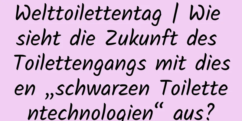 Welttoilettentag | Wie sieht die Zukunft des Toilettengangs mit diesen „schwarzen Toilettentechnologien“ aus?
