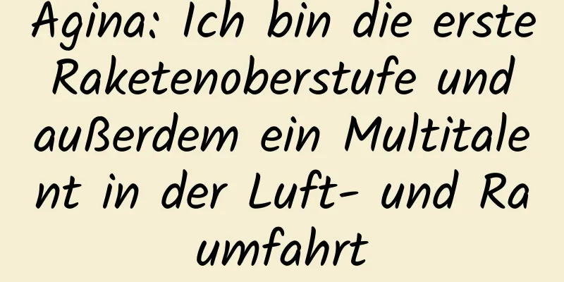 Agina: Ich bin die erste Raketenoberstufe und außerdem ein Multitalent in der Luft- und Raumfahrt