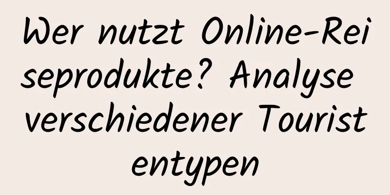 Wer nutzt Online-Reiseprodukte? Analyse verschiedener Touristentypen