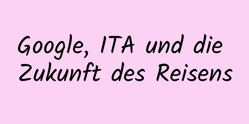 Google, ITA und die Zukunft des Reisens