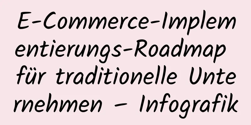 E-Commerce-Implementierungs-Roadmap für traditionelle Unternehmen – Infografik