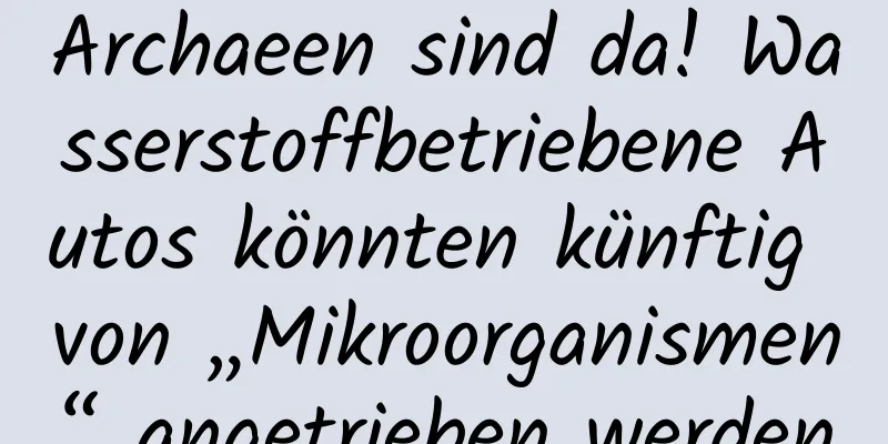Archaeen sind da! Wasserstoffbetriebene Autos könnten künftig von „Mikroorganismen“ angetrieben werden