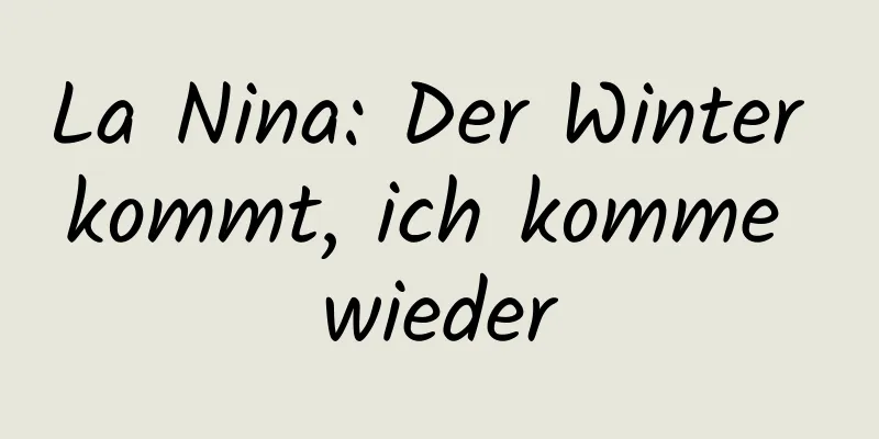 La Nina: Der Winter kommt, ich komme wieder