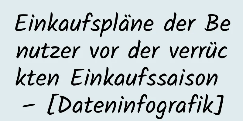 Einkaufspläne der Benutzer vor der verrückten Einkaufssaison – [Dateninfografik]