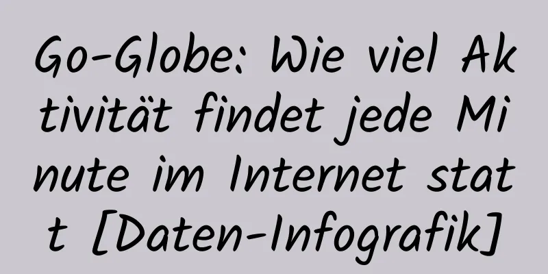 Go-Globe: Wie viel Aktivität findet jede Minute im Internet statt [Daten-Infografik]
