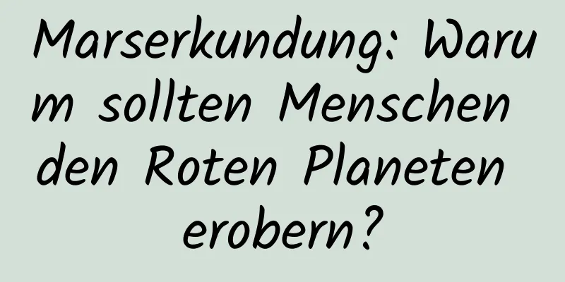 Marserkundung: Warum sollten Menschen den Roten Planeten erobern?